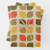 Herbst-Herbstlaub-Muster Geschenkpapier Set (Beispiel)