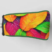 Herbst-Herbstlaub-Muster Golf Headcover (Vorderseite)