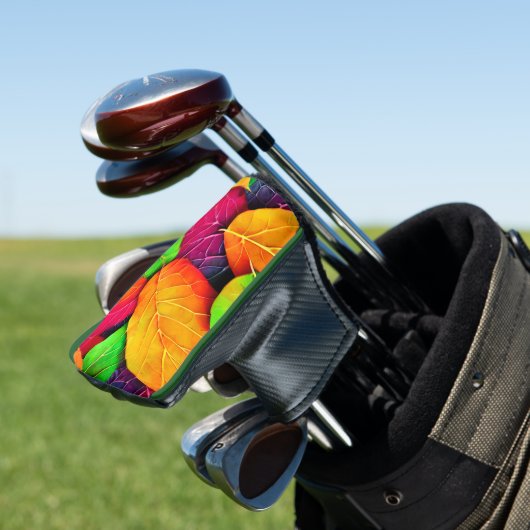 Herbst-Herbstlaub-Muster Golf Headcover (In Situ)