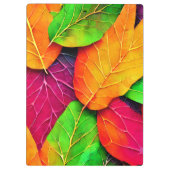 Herbst-Herbstlaub-Muster Klemmbrett (Rückseite)