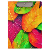 Herbst-Herbstlaub-Muster Klemmbrett (Vorderseite)