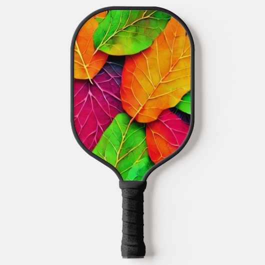 Herbst-Herbstlaub-Muster Pickleball Schläger (Vorderseite)