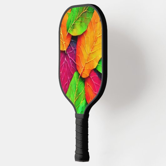 Herbst-Herbstlaub-Muster Pickleball Schläger (Links)