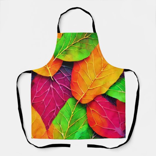 Herbst-Herbstlaub-Muster Schürze (Vorderseite)