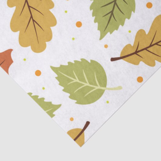 Herbst-Herbstlaub-Muster Seidenpapier (Detail)