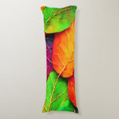 Herbst-Herbstlaub-Muster Seitenschläferkissen (Vorderseite Vertikal)