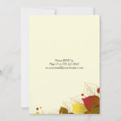 Herbst-Herbstlaub nach Hochzeiten Einladung (Rückseite)