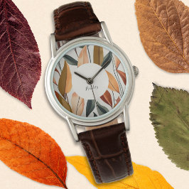 Herbst Herbstlaub Natur Themenwelt Individuelle Na Armbanduhr