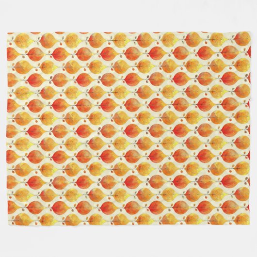 Herbst Herbstlaub Niedlich gemütlich rustikal Fleecedecke (Vorderseite (Horizontal))