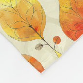 Herbst Herbstlaub Niedlich gemütlich rustikal Fleecedecke (Ecke)