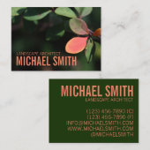 Herbst Herbstlaub Rote Grüne Natur Foliage Foto Visitenkarte (Vorne/Hinten)