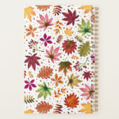 Herbst Herbstlaub Rustikaler Planer (Rückseite)