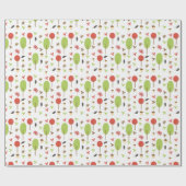 Herbst-Herbstlaube Acorn-Bäume Geschenkpapier (Flach)