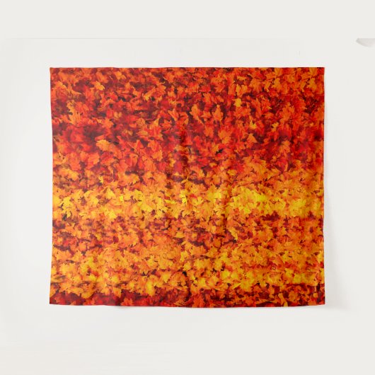 Herbst-Herbstlaube| Benutzerdefinierter Hintergrun Wandteppich (Vorderseite (Horizontal))