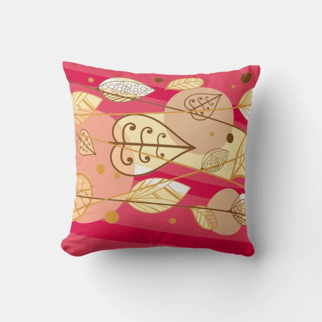 Herbst-Herbstlaube Pillow Kissen (Vorderseite)