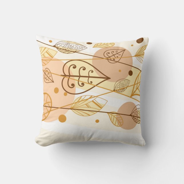 Herbst-Herbstlaube Pillow Kissen (Vorderseite)