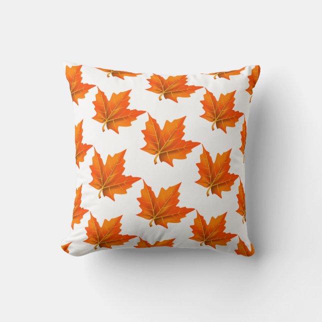 Herbst-Herbstlaube Pillow Kissen (Vorderseite)