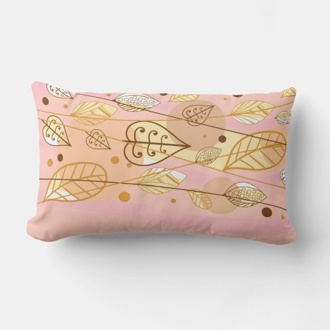 Herbst-Herbstlaube Pillow Lendenkissen (Vorderseite)