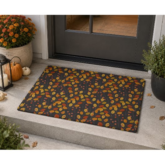 Herbst Herbstleaves & Berries Doormat Fußmatte