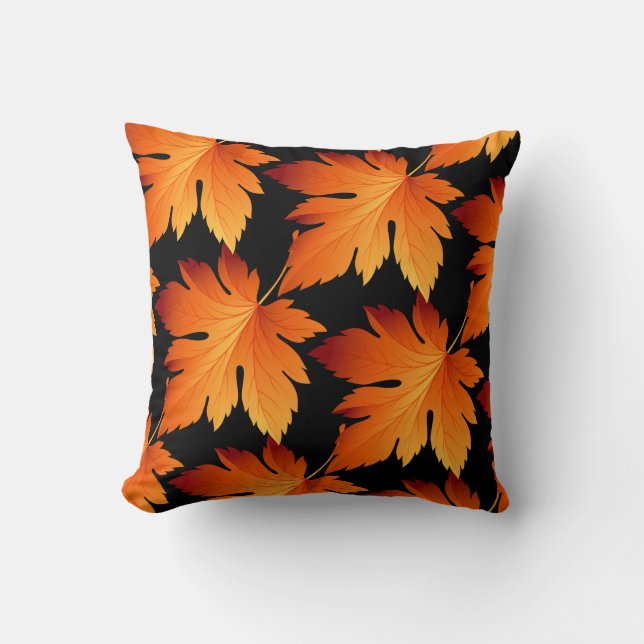 Herbst Herbstleaves Throw Kissen (Vorderseite)