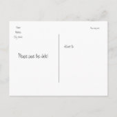 Herbst Herbstleuchten Rustikale Postkarte Rett Dat (Rückseite)