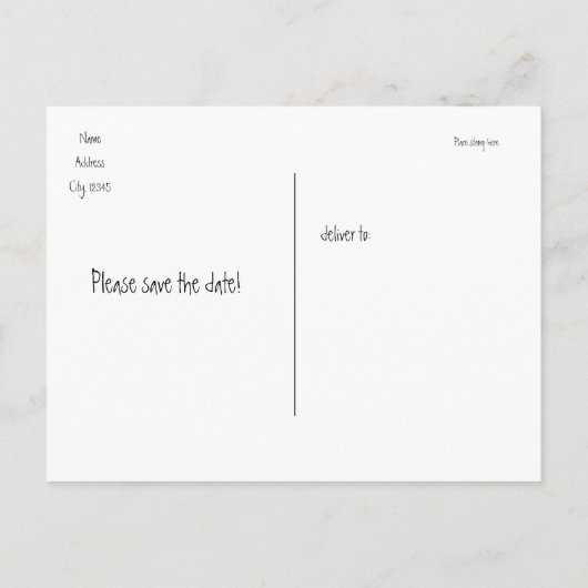 Herbst Herbstleuchten Rustikale Postkarte Rett Dat (Rückseite)