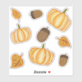 Herbst/Herbstsaison Aufkleber (Blatt)