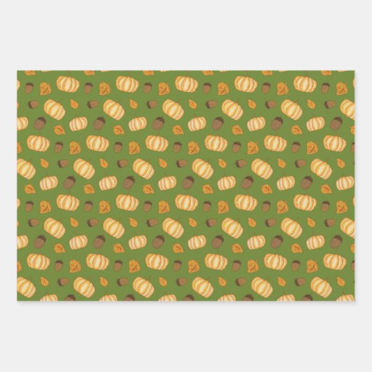 Herbst/Herbstsaison Geschenkpapier Set (Vorderseite 3)