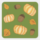 Herbst/Herbstsaison Quadratischer Aufkleber (Vorderseite)