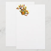 Herbst, Herbstschale mit Sonnenblumen Briefpapier (Vorne/Hinten)