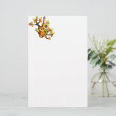 Herbst, Herbstschale mit Sonnenblumen Briefpapier (Stehend Vorderseite)