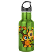 Herbst, Herbstschale mit Sonnenblumen Trinkflasche (Vorderseite)