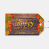 Herbst Herbstverlässt auf Braunwald glückliches Er Geschenkanhänger (Vorderseite (Horizontal))