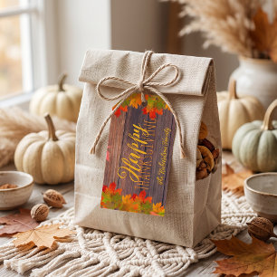 Herbst Herbstverlässt auf Braunwald glückliches Er Geschenkanhänger