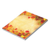 Herbst Herbstverläufe auf Altpapier-Hintergrund Notizblock (Rotiert)