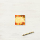 Herbst Herbstverläufe auf Altpapier-Hintergrund Post-it Klebezettel (Auf Schreibtisch)