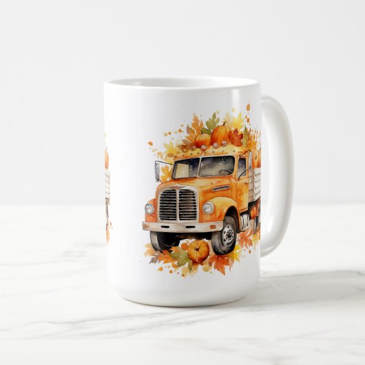 Herbst - Herbstwagen Kaffeetasse (VorderseiteRechts)