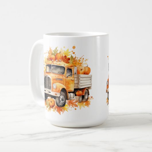 Herbst - Herbstwagen Kaffeetasse (Vorderseite Links)