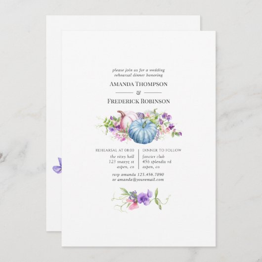 Herbst - Herbstwochenende Probe Einladung (Vorne/Hinten)