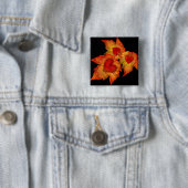 Herbst-Herz-schwarzer Knopf Button (Beispiel)