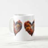 Herbst Herz und Bäume Kaffeetasse (Vorderseite Links)