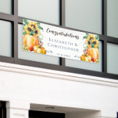 Herbst Herzlichen Glückwunsch Hochzeitsempfang Banner (Äußeres Gebäude)