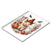 Herbst Highland Cow Ghost Png, Herbst Png Notizblock (Linke Seite)
