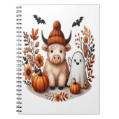 Herbst Highland Cow Ghost Png, Herbst Png Notizblock (Vorderseite)