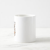 Herbst Highland-Kuh mit Herzbrille Kaffeetasse (Mittel)