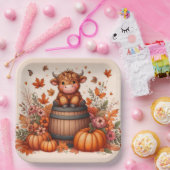Herbst Highland Kuh Papier Teller  (Party)