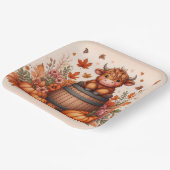 Herbst Highland Kuh Papier Teller  (Gewinkelt)