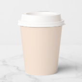 Herbst Highland Kuh Papiertasse Pappbecher (Rückseite)