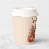 Herbst Highland Kuh Papiertasse Pappbecher (Rechts)