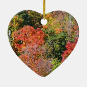 Herbst Hillside farbenfrohe Herbstfotografie Keramik Ornament
